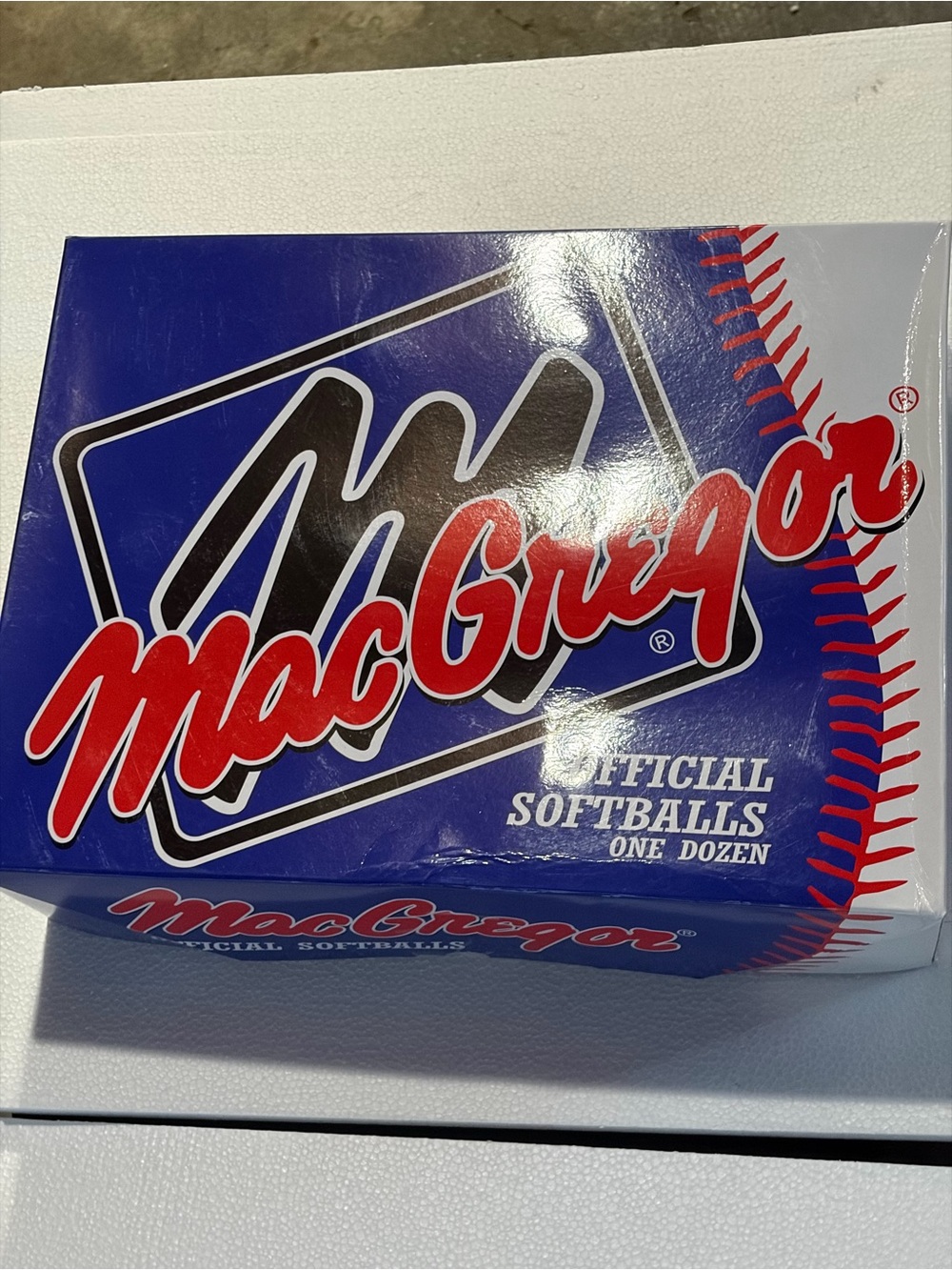 McGregor Blue and Red Softballs